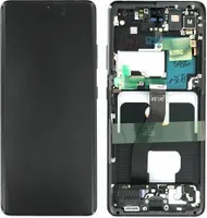 Original Super AMOLED Display Touchscreen Bildschirm Rahmen Schwarz für Samsung Galaxy S21 Ultra G998B
