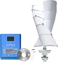 pionowy generator wiatrowy 3000W, wysoka wydajność, trwały stop aluminium, hybrydowy regulator3000W24V