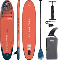 SUP Aqua Marina Monster 12'0" Carbon Aufblasbares Stand Up Paddle Board | 366 x 84 x 15 cm | Surfboard für Einsteiger & Fortgeschrittene mit zubehör