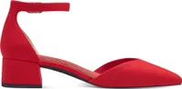 MARCO TOZZI Damen Pumps Fesselriemen Blockabsatz 2-24304-42, Größe:39 EU, Farbe:Rot