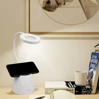 LED Schreibtischlampe Tischleuchte Schreibtischleuchte Tischlampe Leselampe Eye-Caring Kinder Tischlampe mit Induktiv