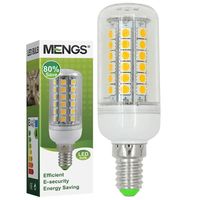 4x MENGS E14 7W LED Maislicht 48x 5050 SMD LEDs LED Leuchtmittel kaltweiß Energiesparlampe
