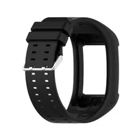 INF Čierny silikónový náramok Polar M600