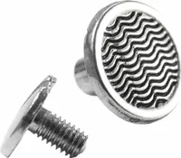 10 Schraubnieten silbern, 11.5x4x6-7mm - Gürtelnieten Buchschrauben Buchnieten