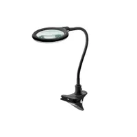 GOOBAY Stolní lampa s lupou, 100mm, 3 dioprie, LED osvětlení 6W, klip, černá (40.92.0366)