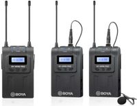 Boya by-WM8 Pro-K2 UHF Dual-Channel Wireless Mikrofonsystem mit einem Empfänger und Zwei Sender