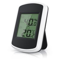 BEARWARE Thermometer Hygrometer - Temperatur und Luftfeuchtigkeitmessgerät - Komfortsymbole - Trendanzeige - °C - Haltemagnete und Standfuß auf Rückseite