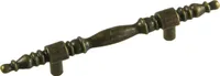 5 Metall-Griffe 144x14mm antik bronze - Schubladengriff Schrankgriff Möbelgriff