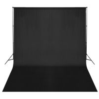 vidaXL Fotohintergrund-System 300 x 300 cm Schwarz