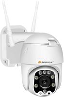 Jennov 1080P WiFi IP Camera with 32G Card, PTZ IP Dome Camera, Colour Night Vision, 355° Swivel, 90° Tilt, 4x Digital Zoom, Two-Way Audio, IP66 Waterproof