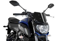 Szyba przednia PUIG 9666N Nowa Generacja Sport pasuje do YAMAHA MT-07 Czarny