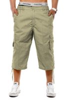 ohne Grürtel Elonglin Herren Shorts Cargoshorts Bermuda Kurz Hose Vintage Multi Taschen Short Freizeithose Einfarbig Knielang