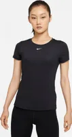 Nike W Nk One Df Ss Slim Top Black/White Black/White Xxl