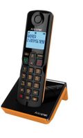 Alcatel S280 SOLO ORANGE Telefono DECT Identificatore di chiamata Nero, Arancione
