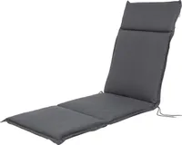 LIVARNO home Polsterauflage Relaxstuhl mit Stehsaum ca. 167x50x4 cm anthrazit