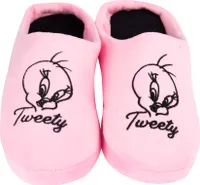 Looney Tunes Tweety Hausschuhe für Damen Puschen Slipper Pantoffeln Rosa, Größe:37-38