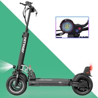 Hitway-Elektroscooter ABE eKFV Zulassung , 10 Zoll E-Scooter mit Straßenzulassung | mit 500W Motor Max. 10-19km/h 10Ah Erwachsen Schwarz