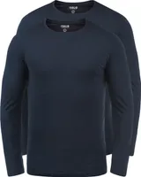 SOLID SDBasal Herren Longsleeve Langarmshirt Shirt Basic mit Rundhalsausschnitt im 2er Pack oder 3er Pack