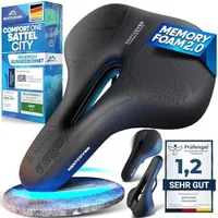 NEXTCOVER® Fahrradsattel - Das Original - mit Memory-Foam 2.0 I maximaler Fahrkomfort I ergonomischer Fahrrad Sattel für Damen & Herren