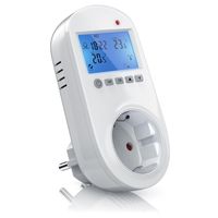 Steckdosen Thermostat für Heiz & Klimageräte Individuell programmierbar / LCD-Display