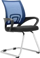CLP Freischwinger Eureka mit Netzbezug und Armlehnen,blau