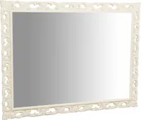 Spiegel barock 170x130x4 cm, Wandspiegel groß mit Holzrahmen, Ganzkörperspiegel, Weiß
