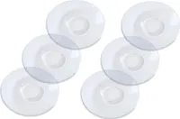 6 x Untertassen aus Glas Unterteller Espresso Mokka Tee Abschmeckteller 11,5 cm