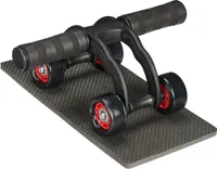 relaxdays Ab roller 4 kolečka s podložkou pod kolena