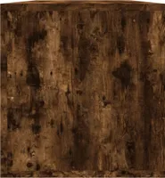 vidaXL Record Box Smoked Oak 71x34x36 cm výrobek ze dřeva