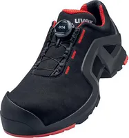 uvex 1 support Halbschuhe S3 schwarz, rot Weite 12 Gr. 43