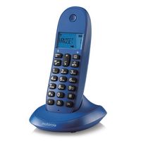 Motorola c1001lb+ fialový bezdrátový telefon s integrovaným reproduktorem
