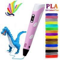 LOZAYI 3D Stifte DIY 3D Drucker Stifte Zeichnung Stifte 3d Druck Beste PLA 1.75mm 5m20 Farbe + 3m3 Farbe für Kinder