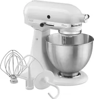 KitchenAid 5K45SSEWH Küchenmaschine (250 Watt) weiß