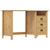 Biurko Hill Range Z 3 Szufladami, 120X50X74 Cm, Lita Sosna Lumarko!