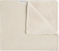 Baby's Only Gitterbettdecke teddyfutter Sky - Warm linen - 100x135 cm