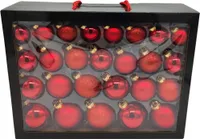 Weihnachts-Kugel Mix Paket 52 Stück rot