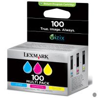 Lexmark 100 / 14N0849E Tinten Multipack cyan, magenta, gelb