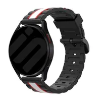Strap-it Samsung Galaxy Watch 6 - 44mm Special Edition Armband (Schwarz/Weiß)