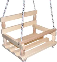 Drevená hojdačka Wiky, prírodná
