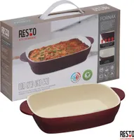 RESTO 96111 Auflaufform - Backform - Lasagneform - Brotbackform - Rechteckig aus Keramik für Brot Lasagne Brownie Kuchen uvm. | (27.3x16.3x5.3cm, 1 l)