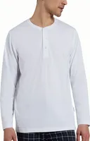 CECEBA Herren Longsleeve weiß uni Größe: 58