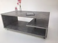Möbel SD Couchtisch Timmi Beton Optik  mit Rollen