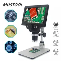 MUSTOOL G1200 12MP 7'' digitální mikroskop s HD LCD displejem 1-1200x zvětšení