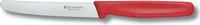 VICTORINOX Gemüsemesser Swiss Classic silber, rot glatt