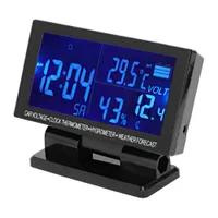 Hodiny do auta, teplomer do auta, vlhkomer do auta, voltmeter do auta, digitálne hodiny do auta