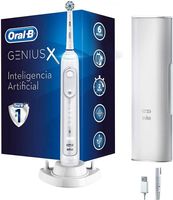 Oral-B Genius X 20100S Elektrische Zahnbürste weiß 6 Reinigungsmodi Timer Rund-Bürste