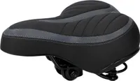 Dunlop Gelové sedlo na bicykel pre mestské a turistické bicykle, ergonomické, pohodlné, sedlo na bicykel, turistické sedlo, 26 x 23 cm, čierne