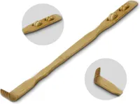 Rückenkratzer aus Bambus mit Massagerollen 46.5cm lang | Kratzhand | Kratzer | Kratzstock | Kratzhilfe
