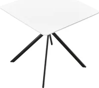 [en.casa] Jedálenský stôl - biely 78x78x75cm - Kuchynský stôl Jedálenský stôl Konferenčný stôl