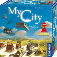 KOSMOS 691486 My City - Deine Stadt Wird einzigartig, abwechslungseiches Familienspiel für 2-4 Personen, ab 10 Jahre, Legacy-Spiel, Brettspiel, Gesellschaftsspiel